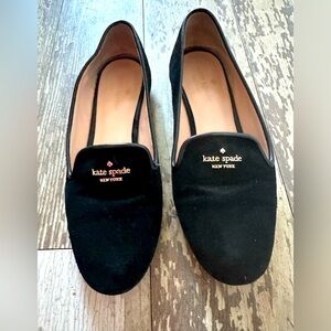 Kate Spade ♠️ suede loafers, black, size 6.5